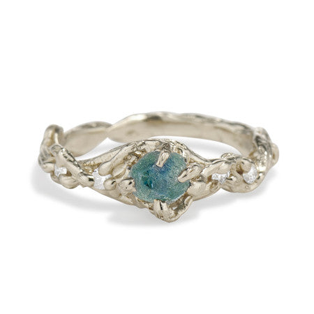 PAYMENTS 1-4 Woodland Solitaire w/ Vivid Blue Australian Sapphire by John Dyer