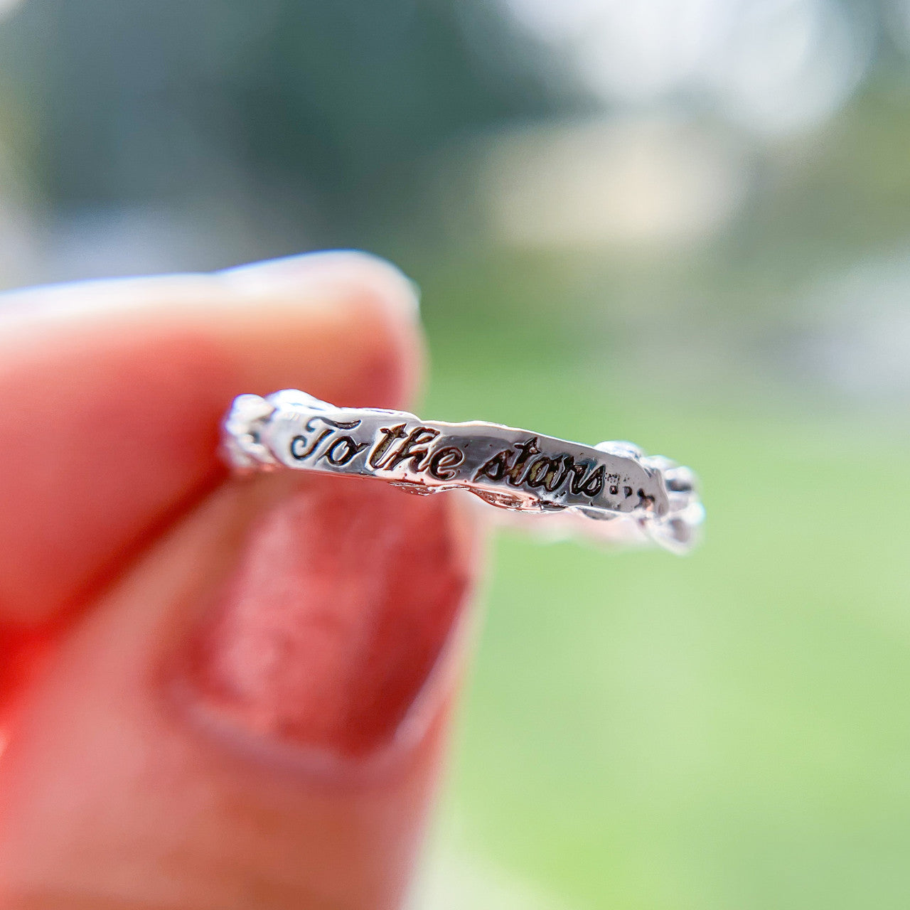 To The Stars Who Listen... Woodland Signet Ring