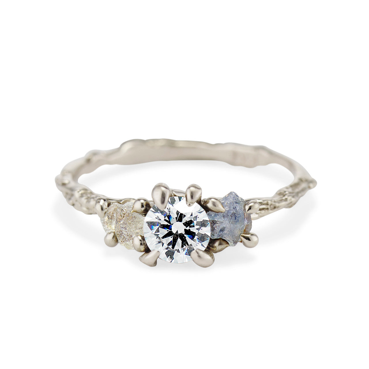 Naples Three Stone Setting