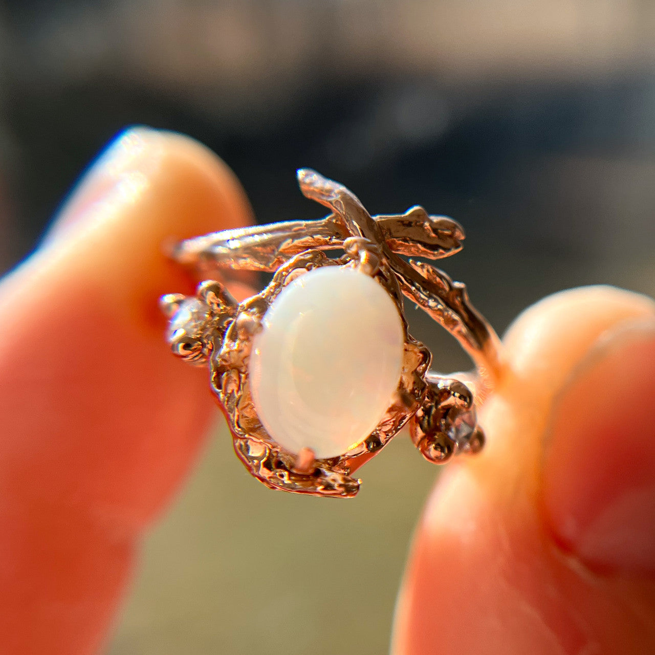 Naples Opal Trio Ring - Ready To Ship