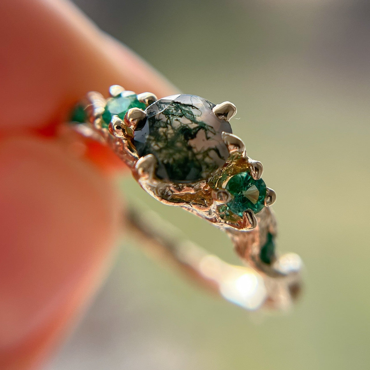 Woodland Three Stone Setting