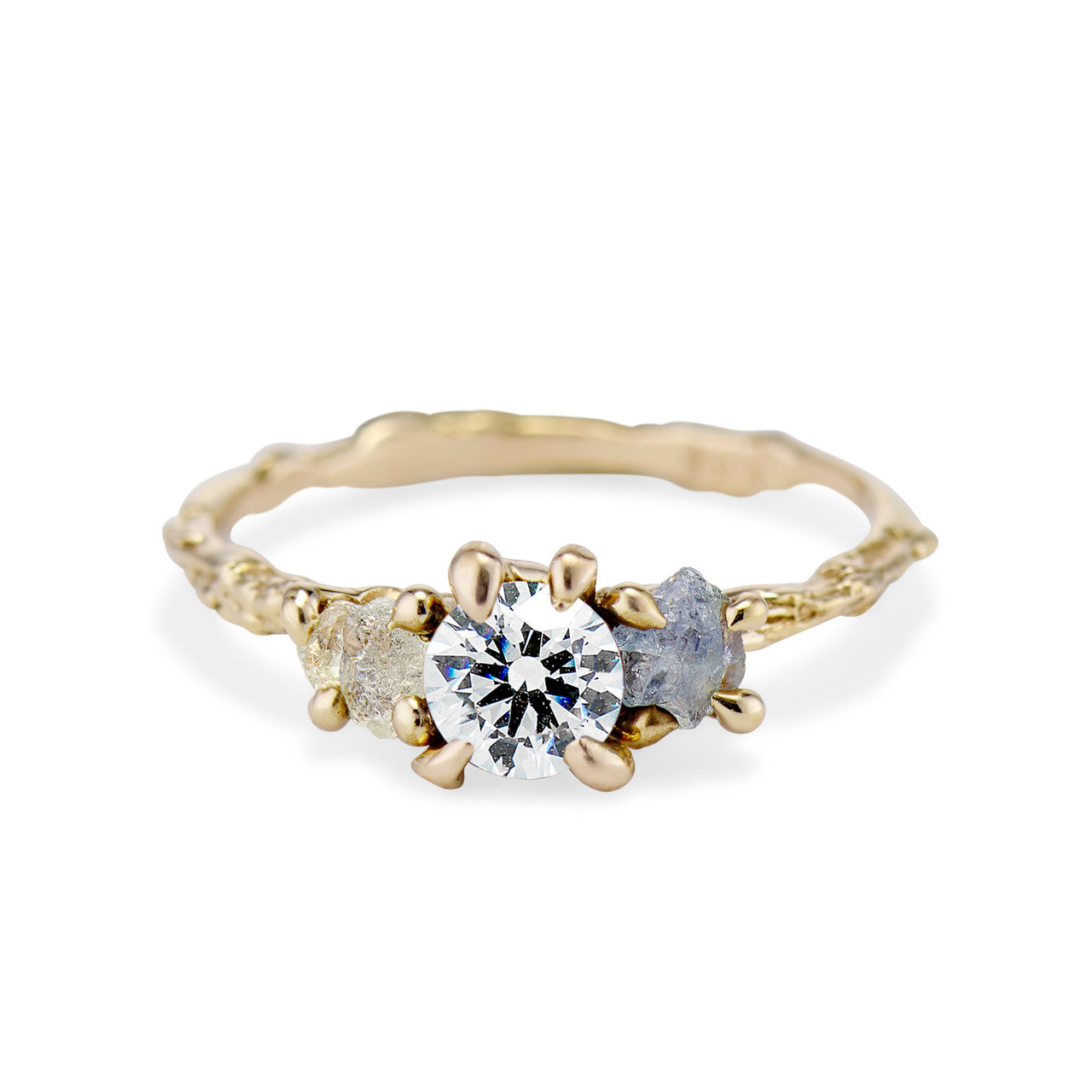 Naples Three Stone Setting