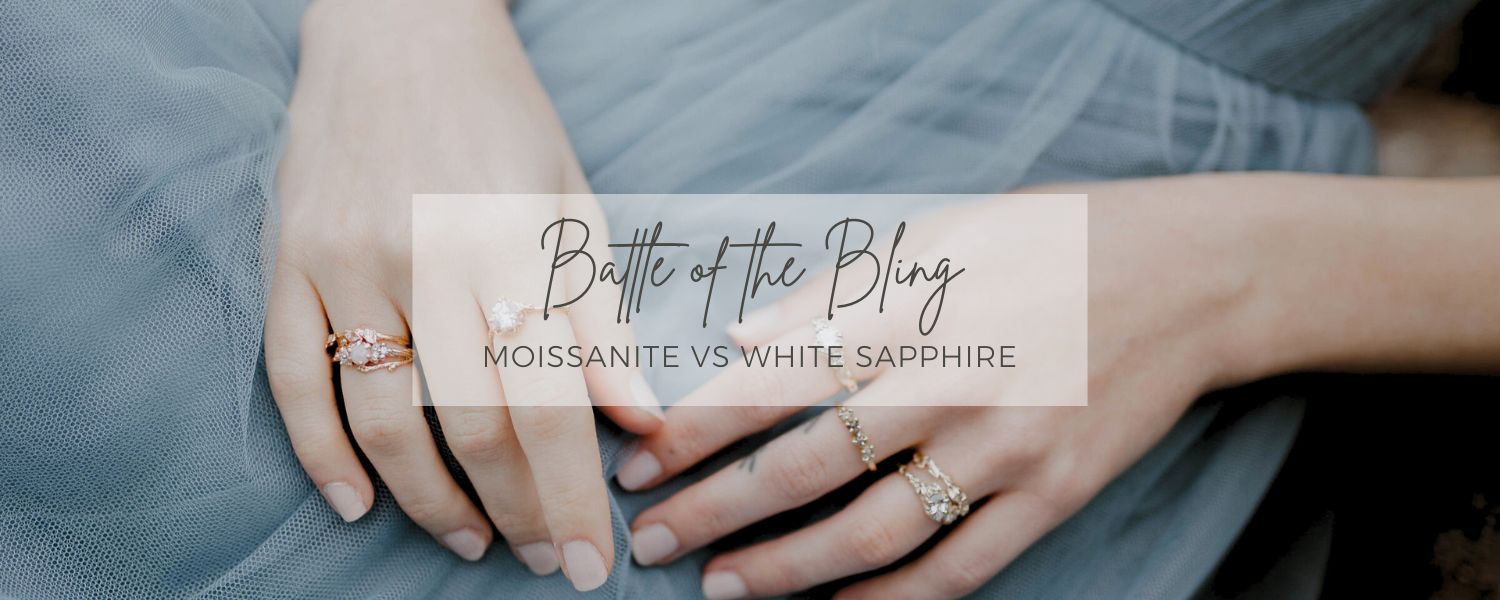 Battle of the Bling: Moissanite vs White Sapphire
