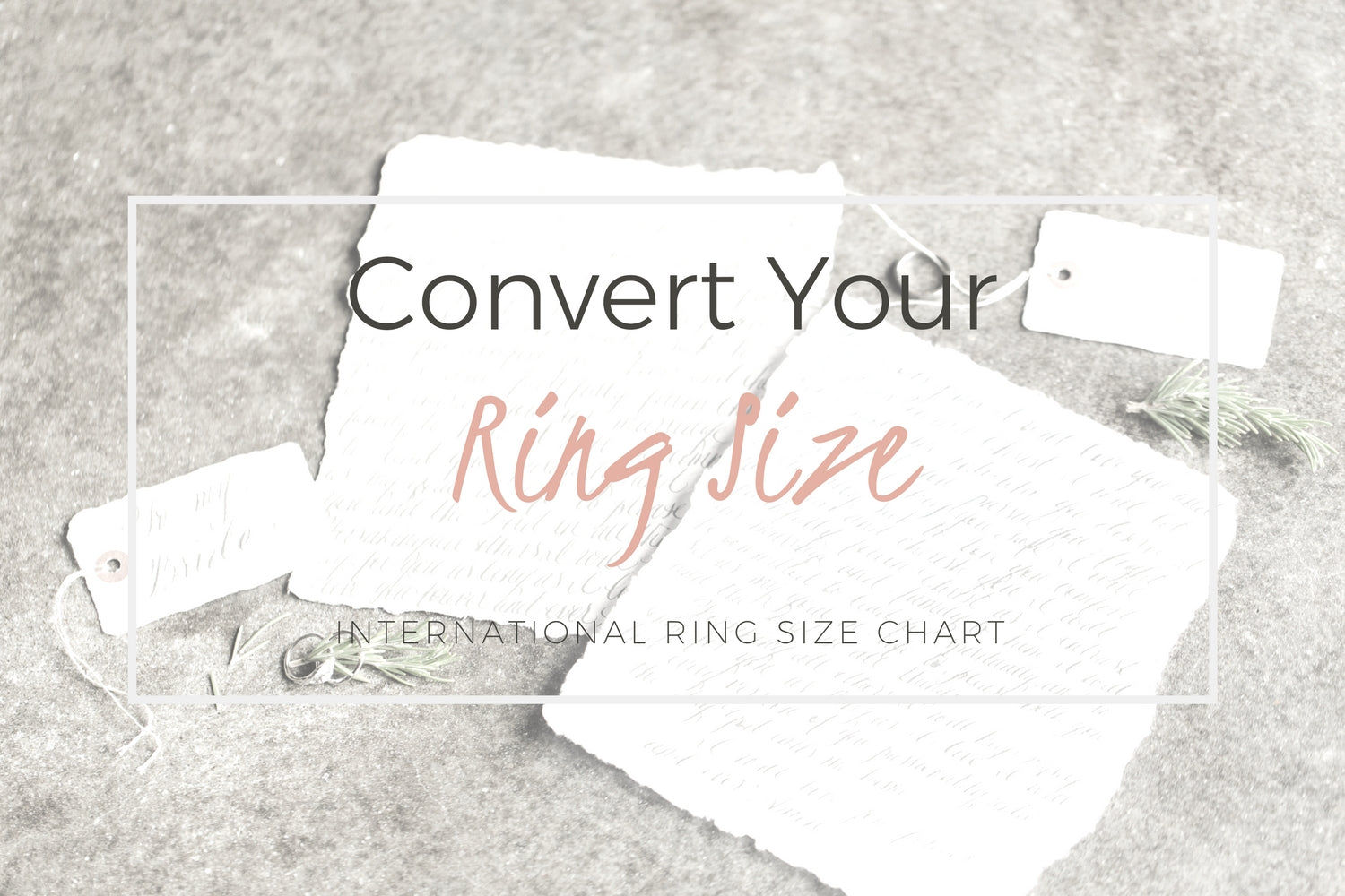 Convert Your Ring Size | International Ring Size Conversion Chart