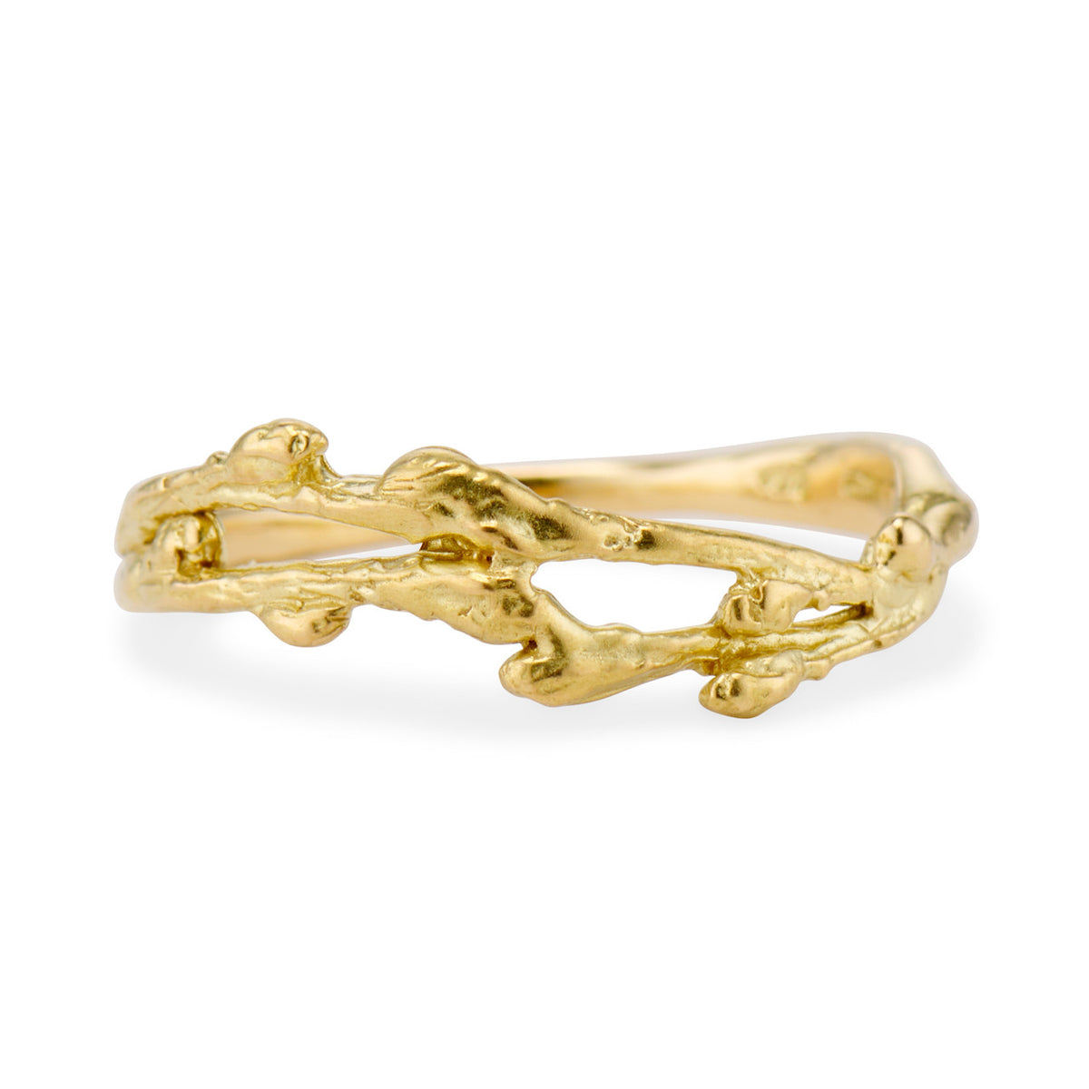 14K Yellow Gold Feyre Contour Ring by Olivia Ewing Jewelry
