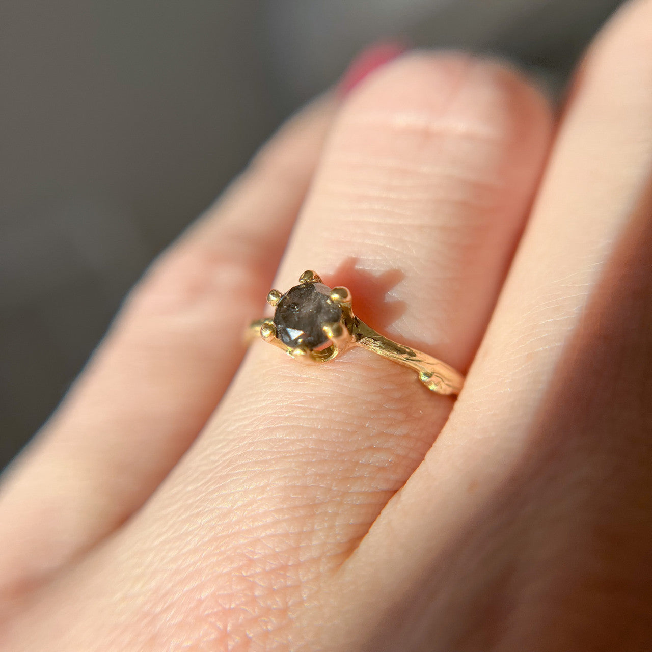 Garland Grey Diamond Solitaire - Ready To Ship