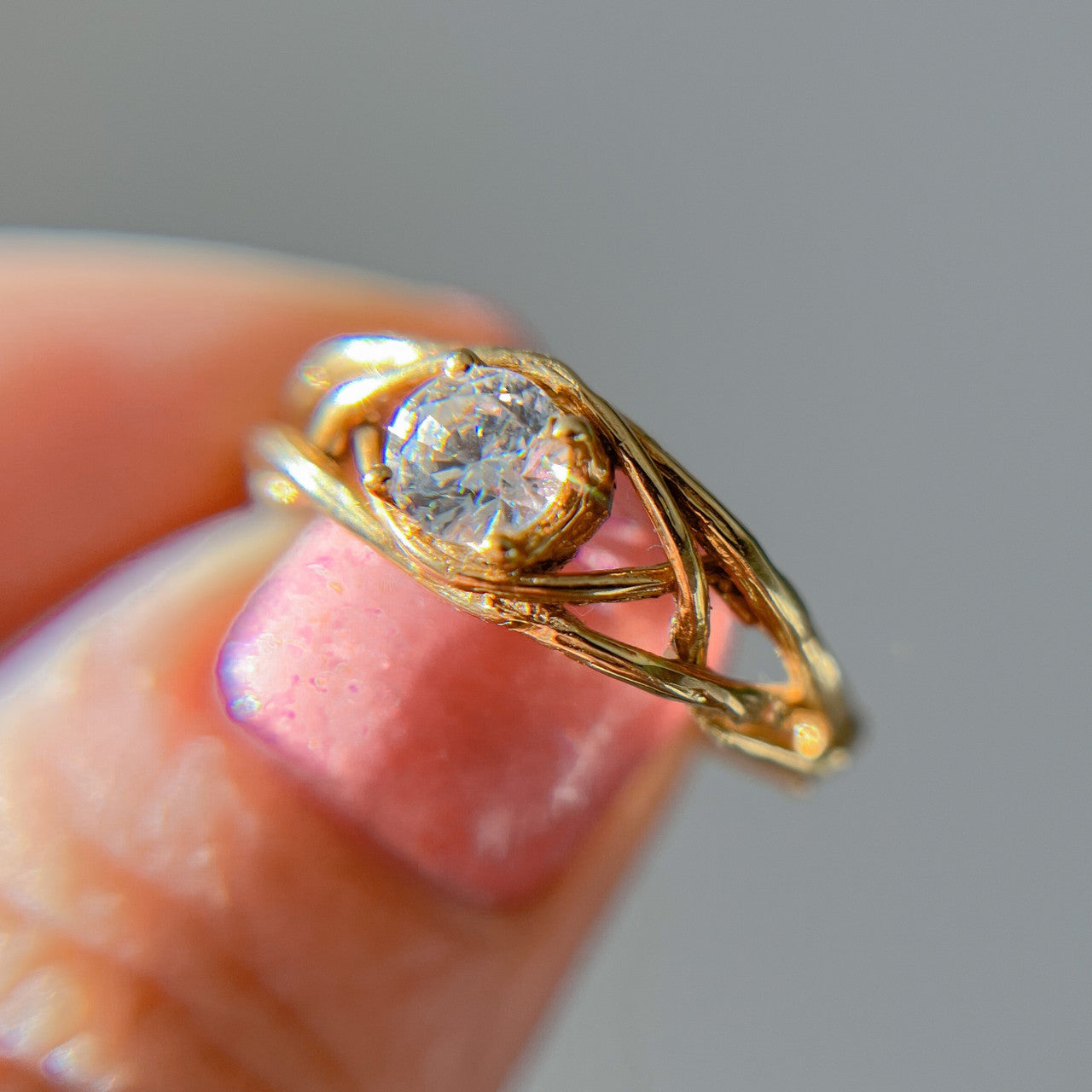 Laurel Solitaire Ring Setting