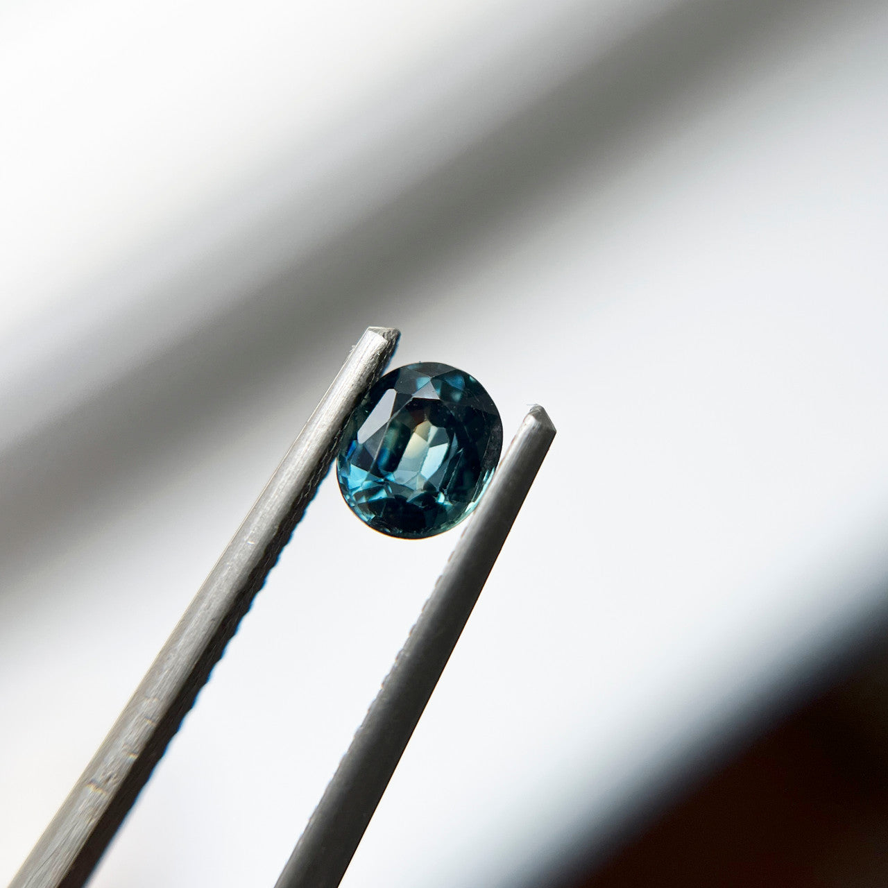 Oval Teal Blue Montana Sapphire