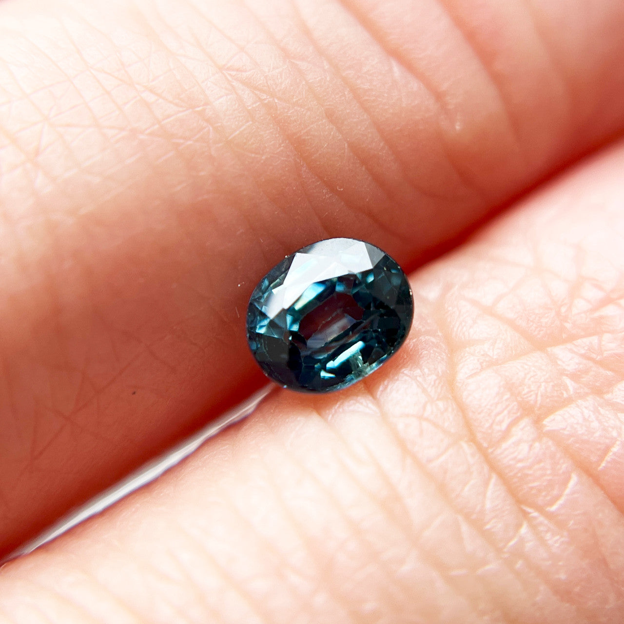 Oval Teal Blue Montana Sapphire