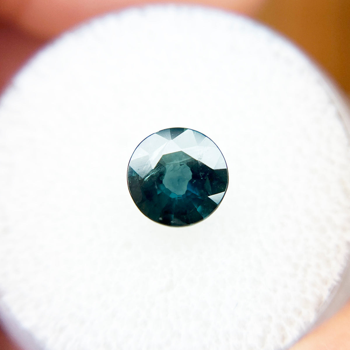 Round Blue Green Montana Sapphire