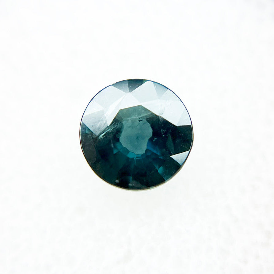 Round Blue Green Montana Sapphire