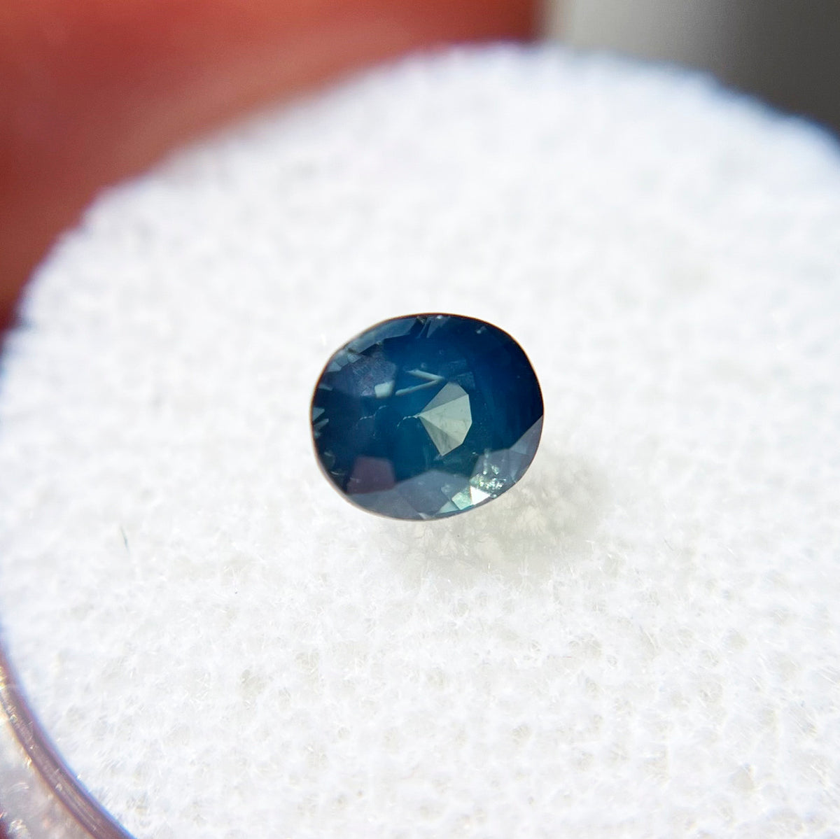 Oval Opalescent Blue Green Sapphire