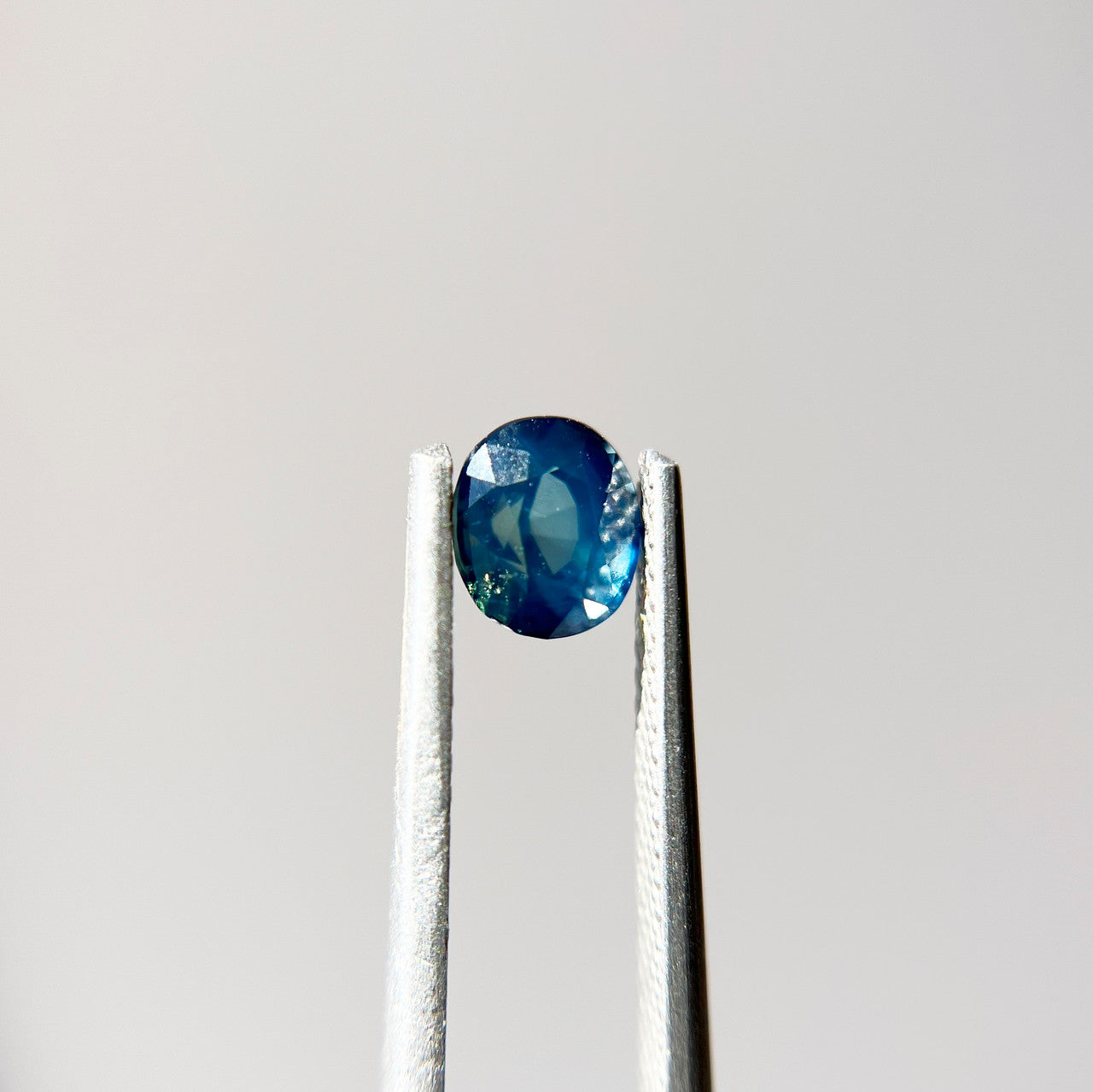 Oval Opalescent Blue Green Sapphire