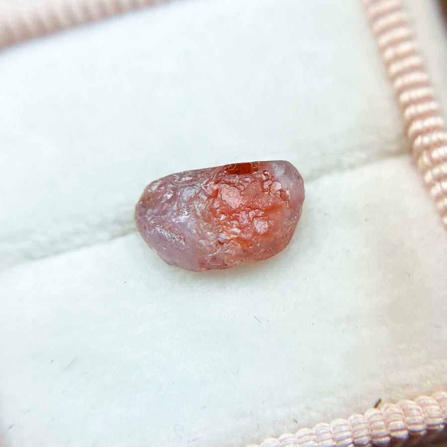 Rough Uncut Pink Orange Montana Sapphire