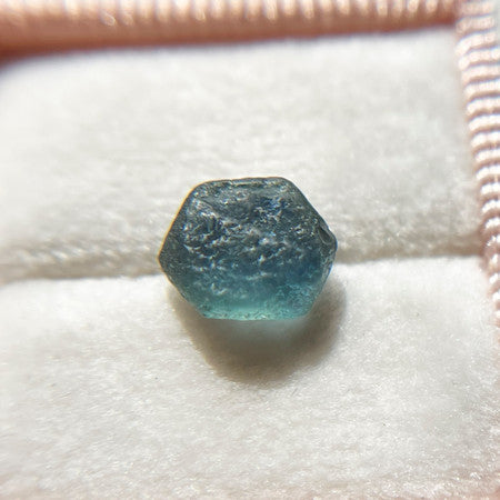 Rough Uncut Hexagonal Teal Montana Sapphire