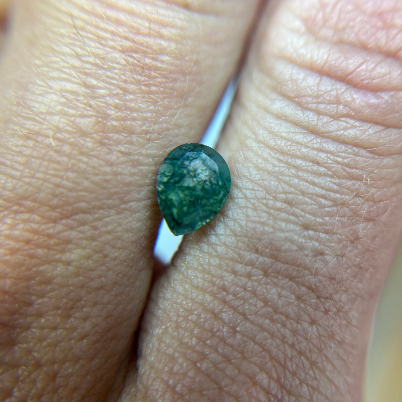 Pear Layered Moss Agate