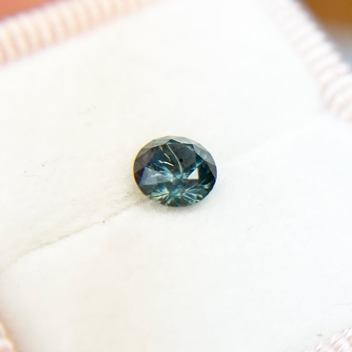 Round Teal Blue Montana Sapphire