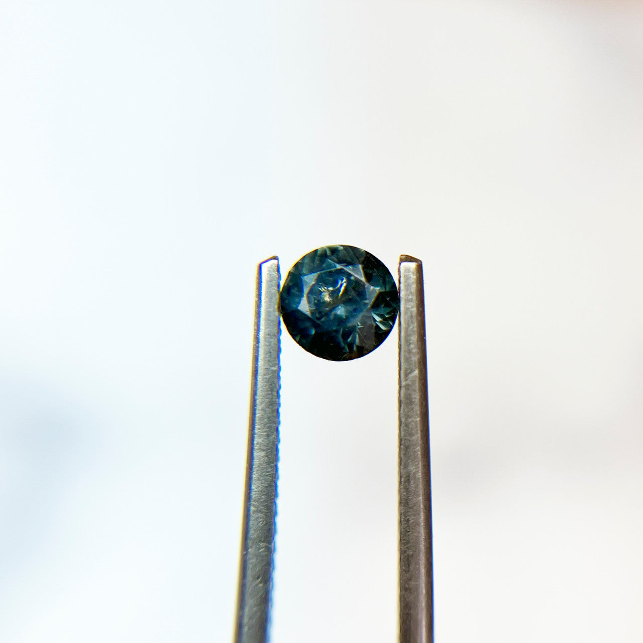 Round Teal Blue Montana Sapphire