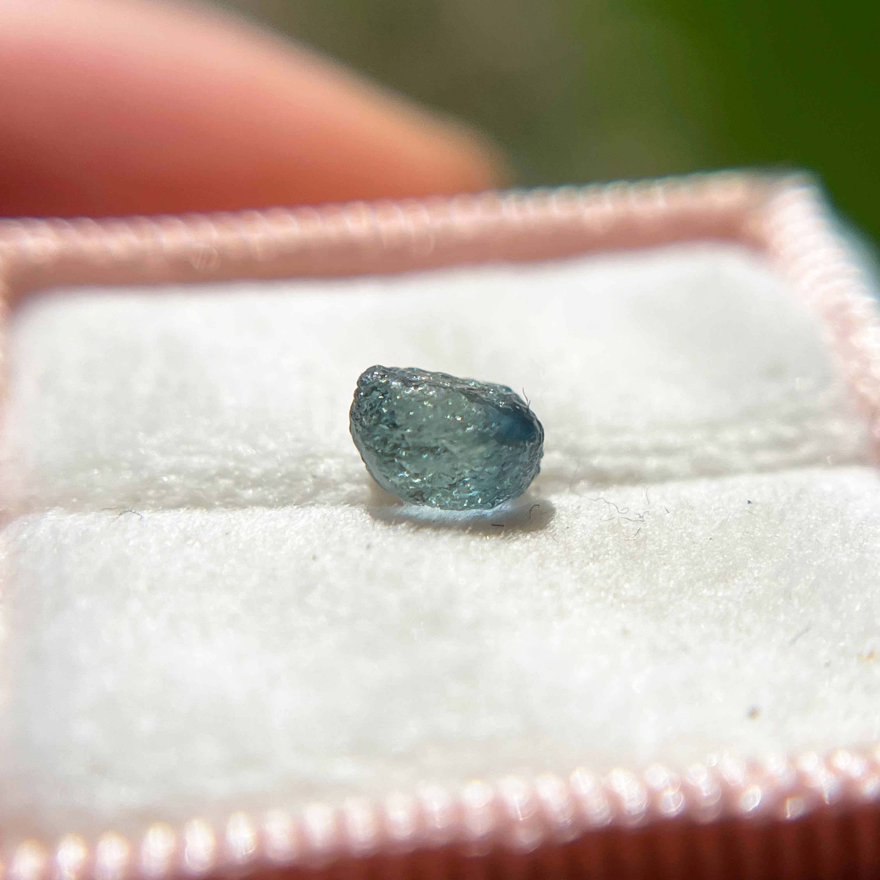 Rough Uncut Teal Blue Montana Sapphire