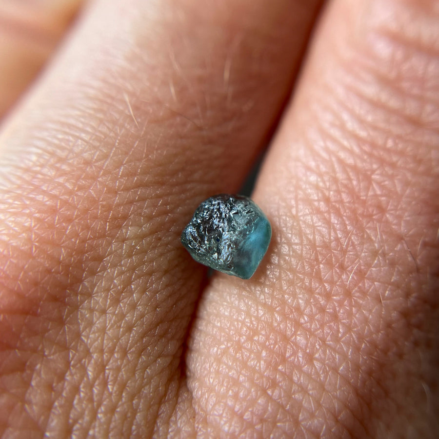 Rough Uncut Teal Blue Montana Sapphire