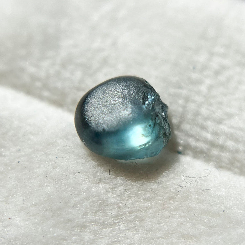 Rough Uncut Teal Blue Montana Sapphire