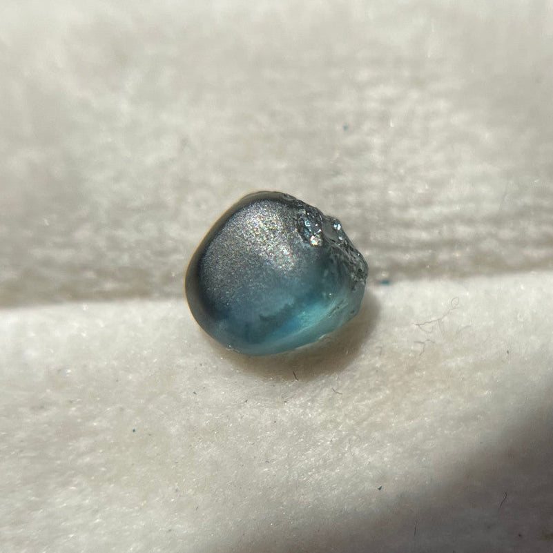 Rough Uncut Teal Blue Montana Sapphire