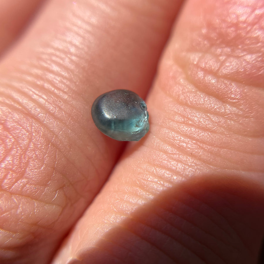 Rough Uncut Teal Blue Montana Sapphire