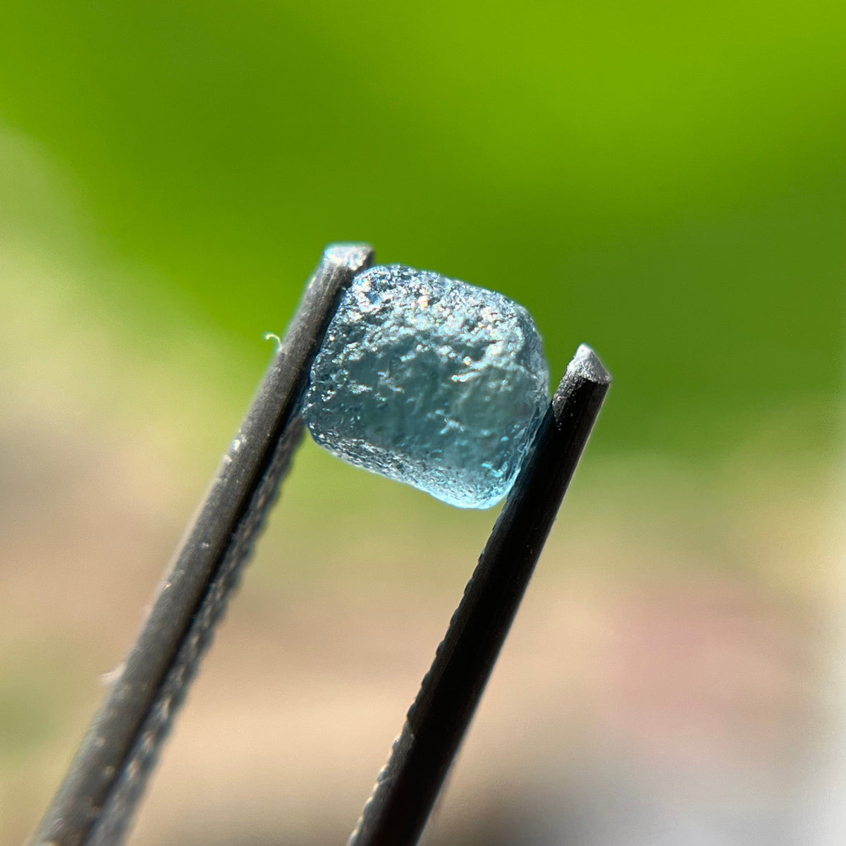 Rough Uncut Teal Blue Montana Sapphire