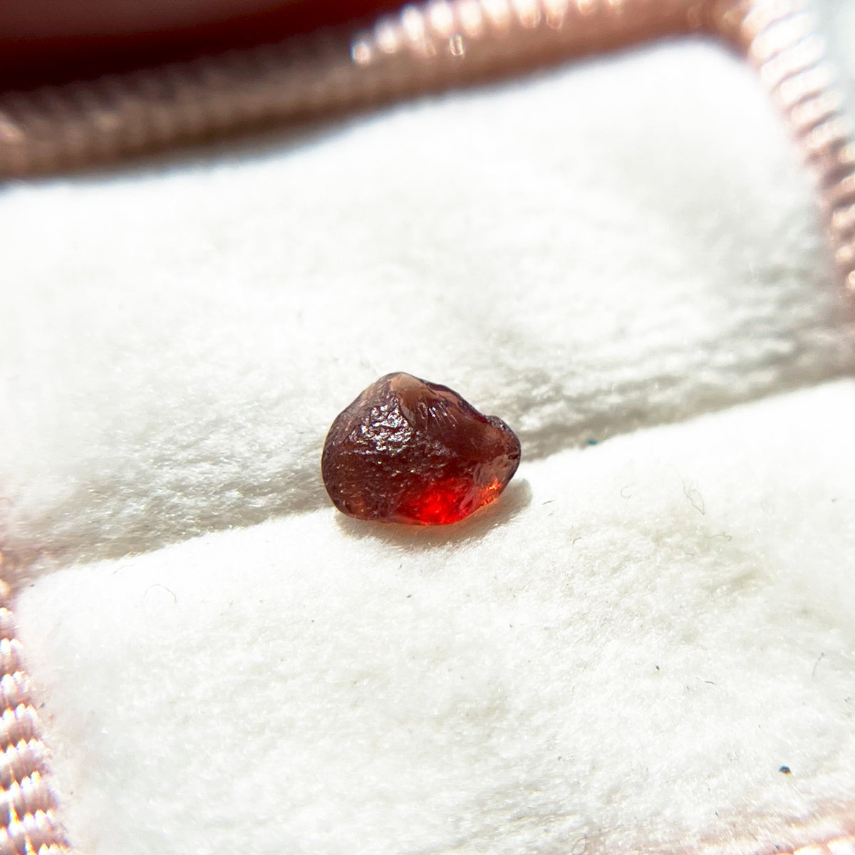 Rough Uncut Rust Red Montana Sapphire