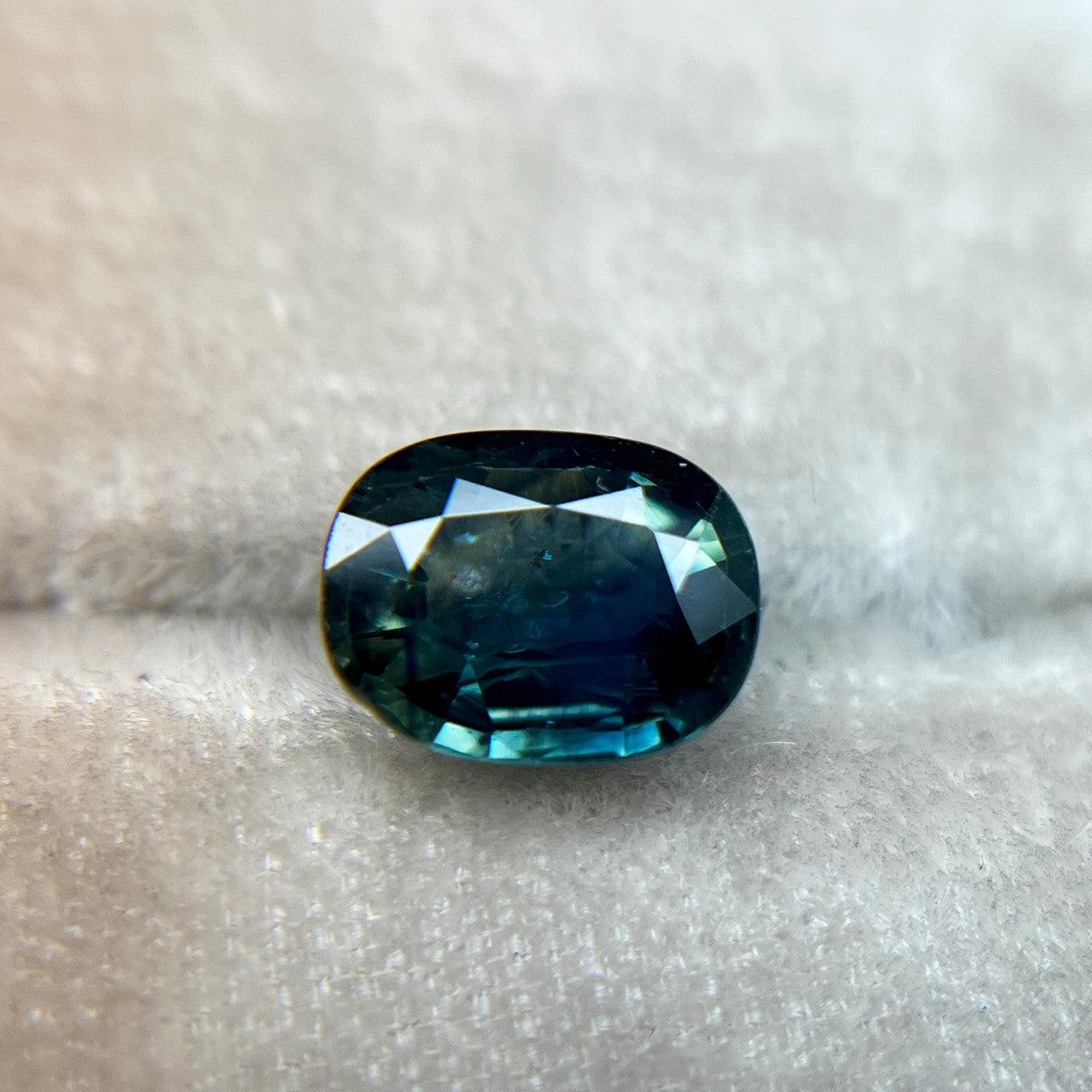 Oval Teal Green Montana Sapphire