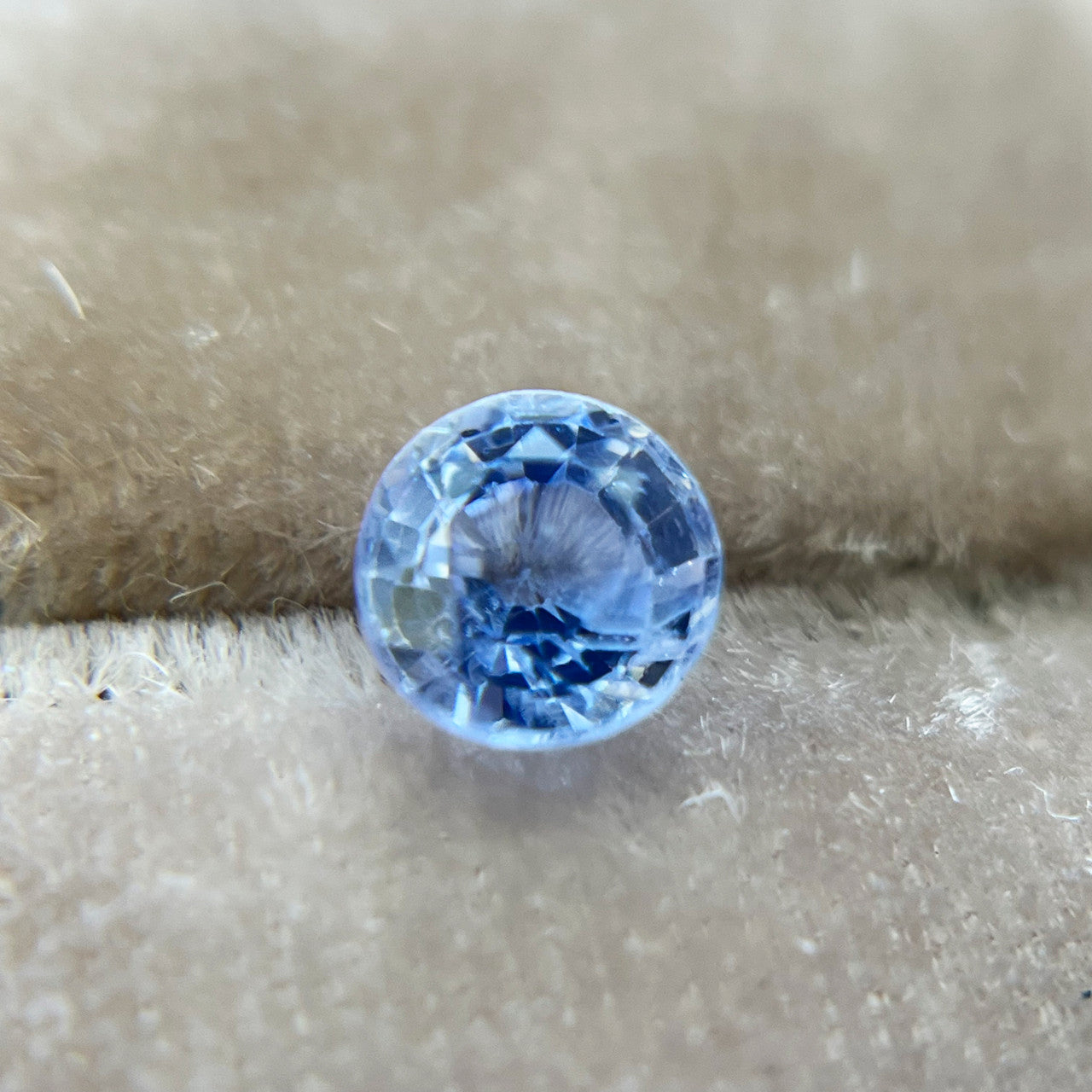 Glowing Violet Blue Sapphire
