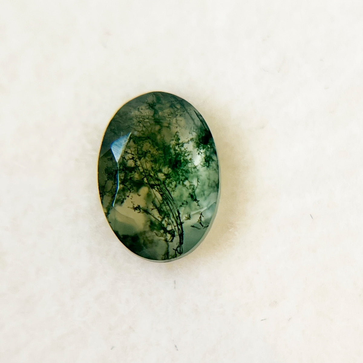 Oval Maple Tree Moss Agate