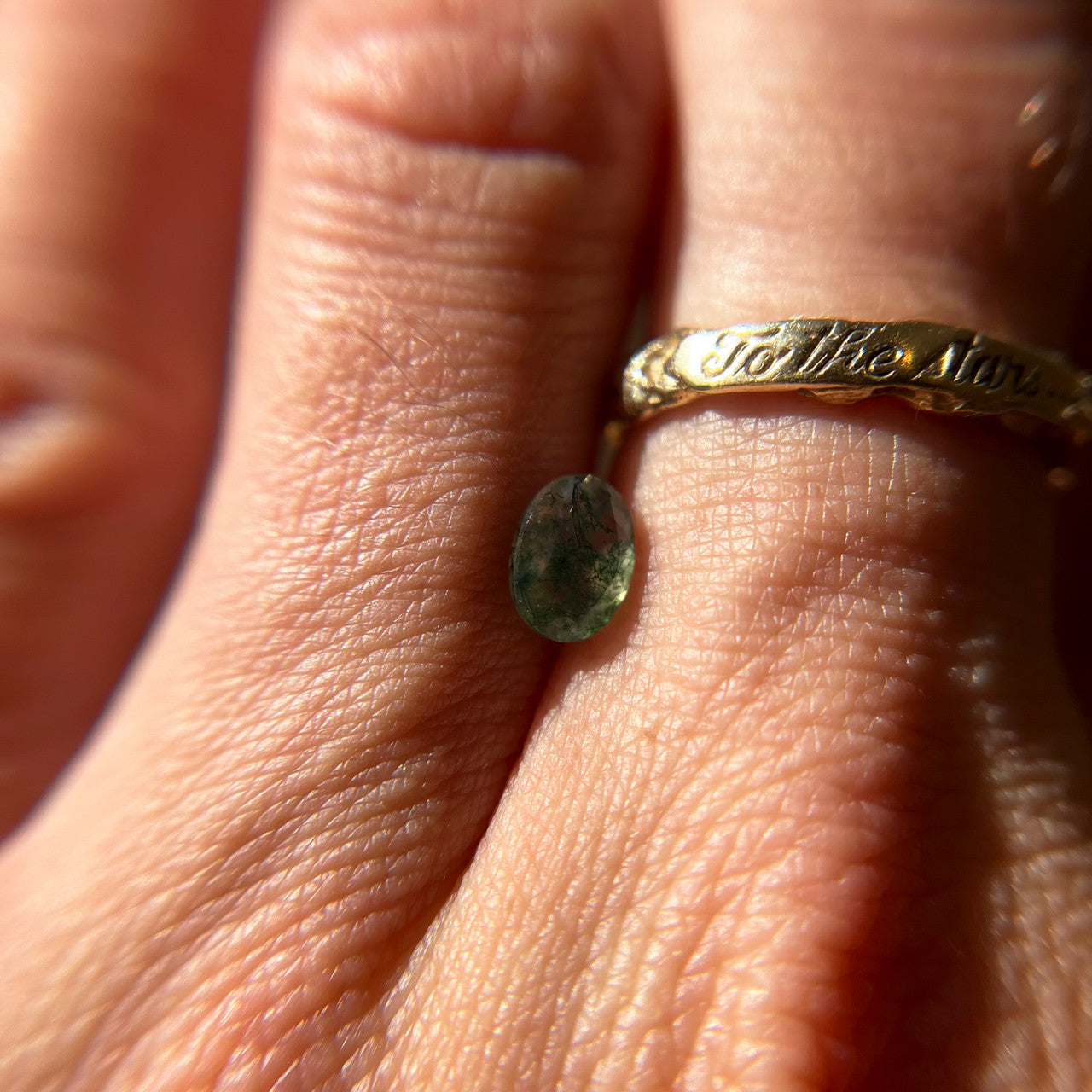 Oval Maple Tree Moss Agate