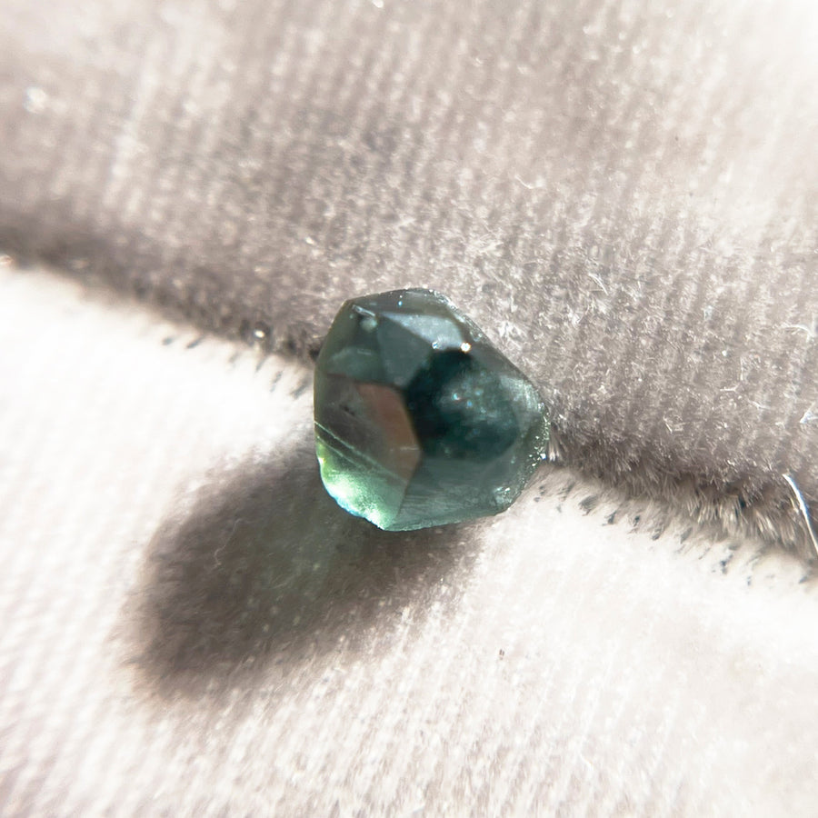 Organically Faceted Rough Australian Blue Green Sapphire