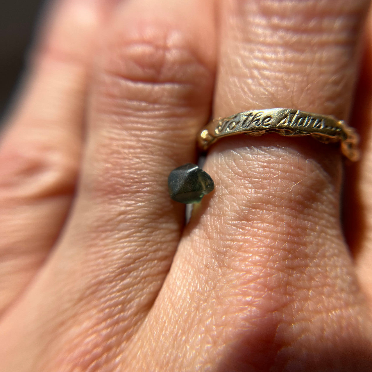 Rough Australian Bicolor Blue Green Sapphire
