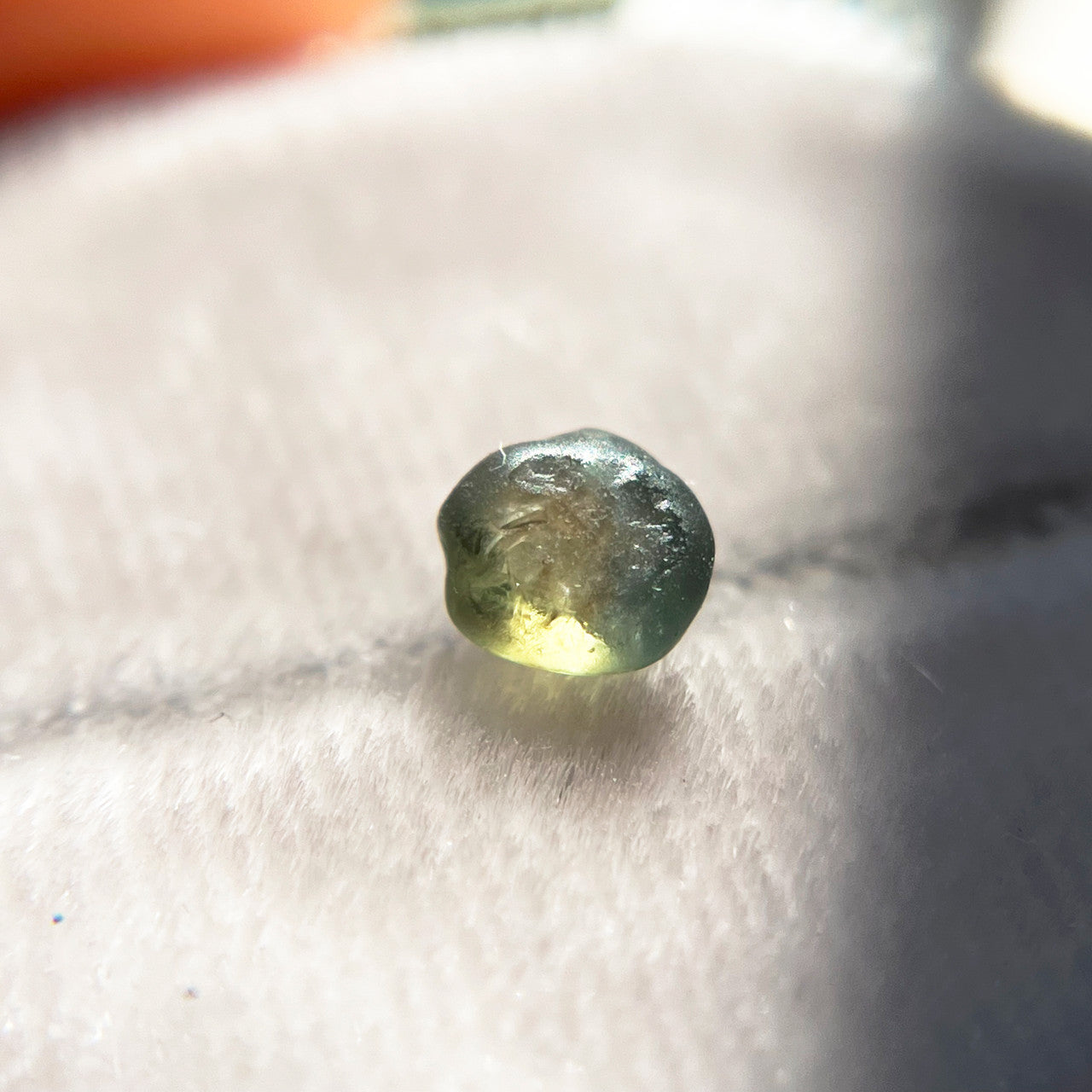 Rough Australian Bicolor Green Blue Sapphire