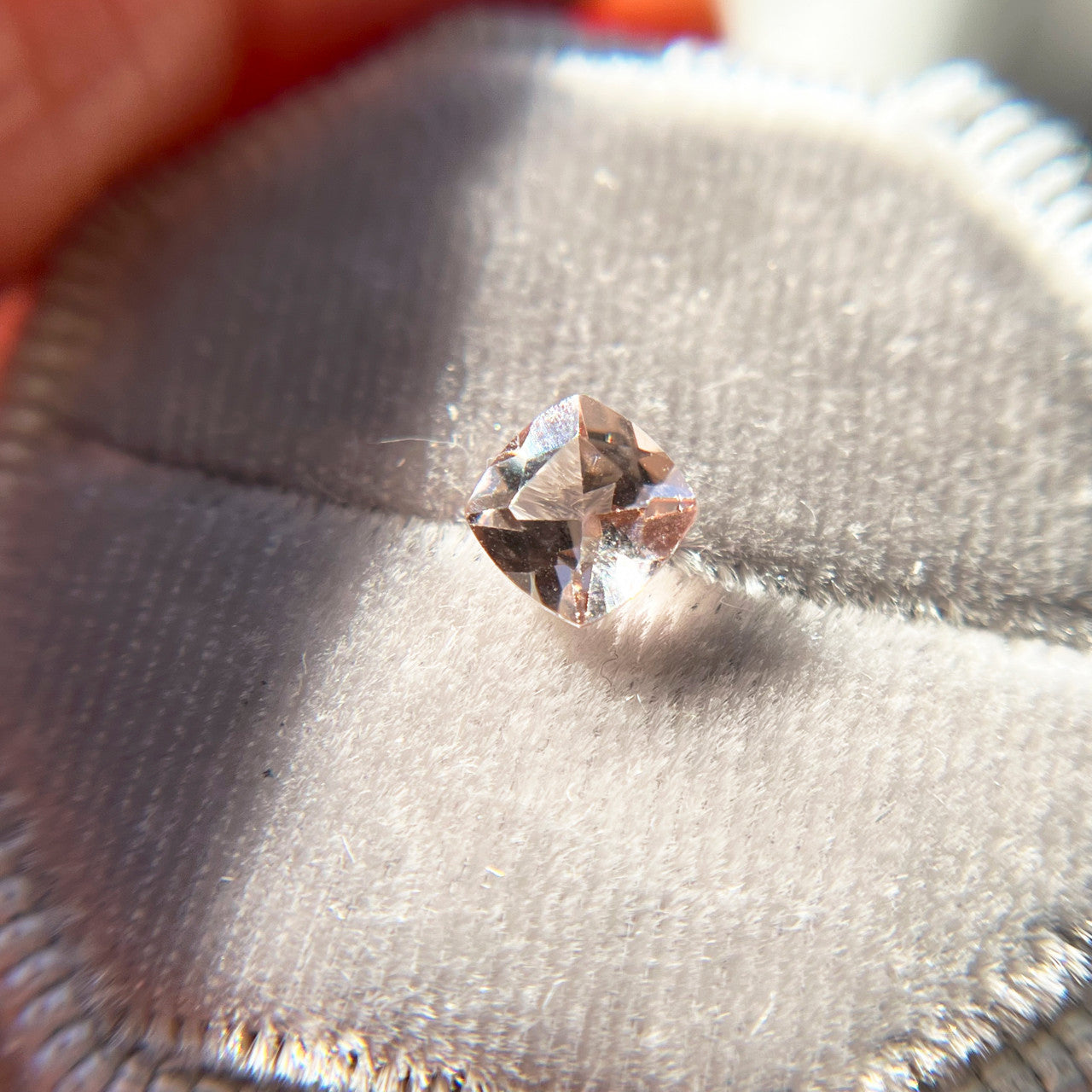 Peach Cushion Cut Morganite