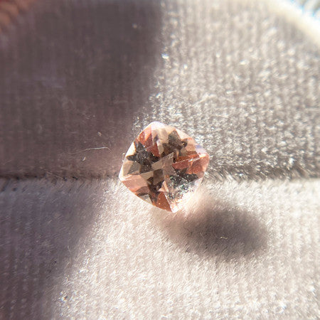 Peach Cushion Cut Morganite