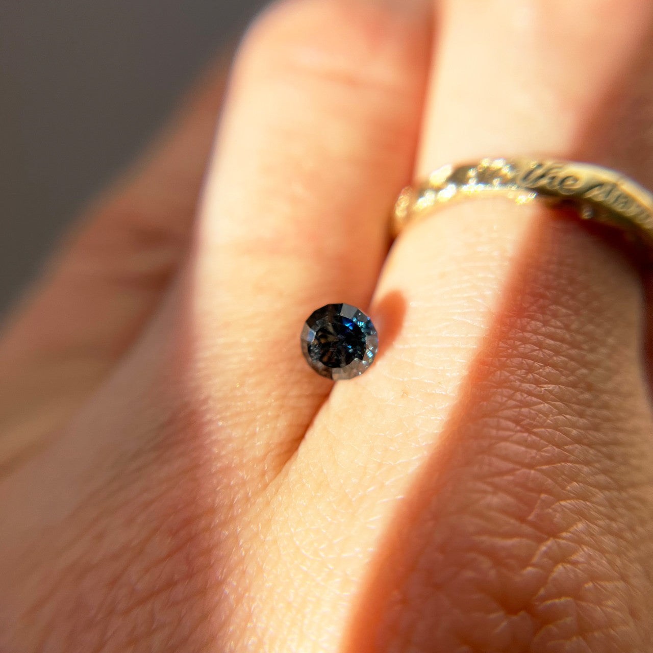 Australian Parti Color Dark Teal Sapphire StarBrite™ Cut by John Dyer