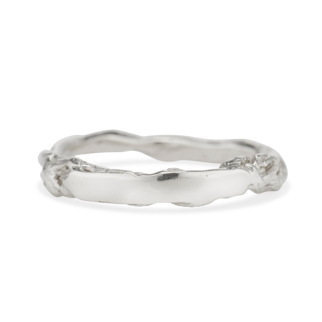 Platinum Woodland Signet by Olivia Ewing Jewelry