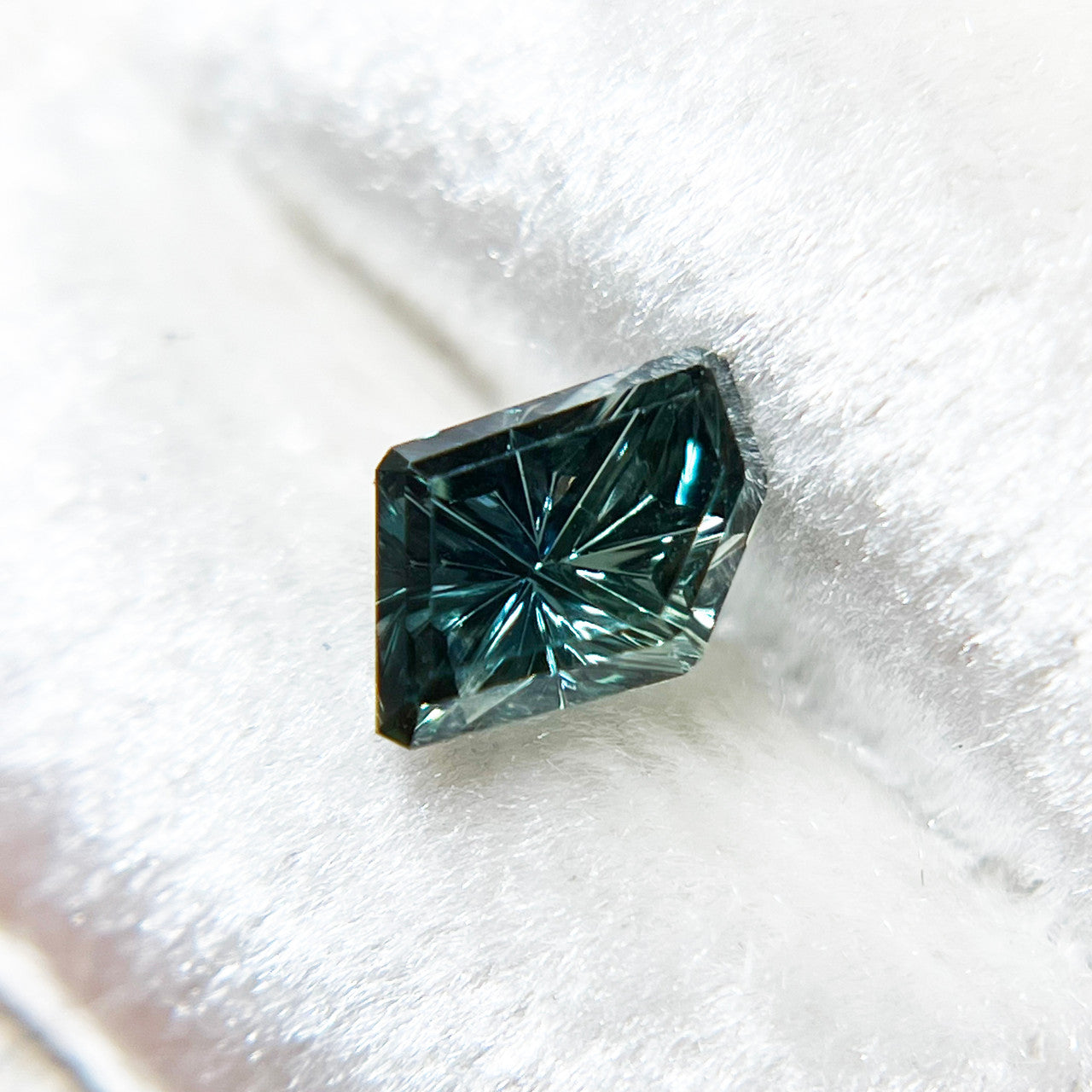 Teal Sapphire Freeform Star Brite™ Cut by John Dyer