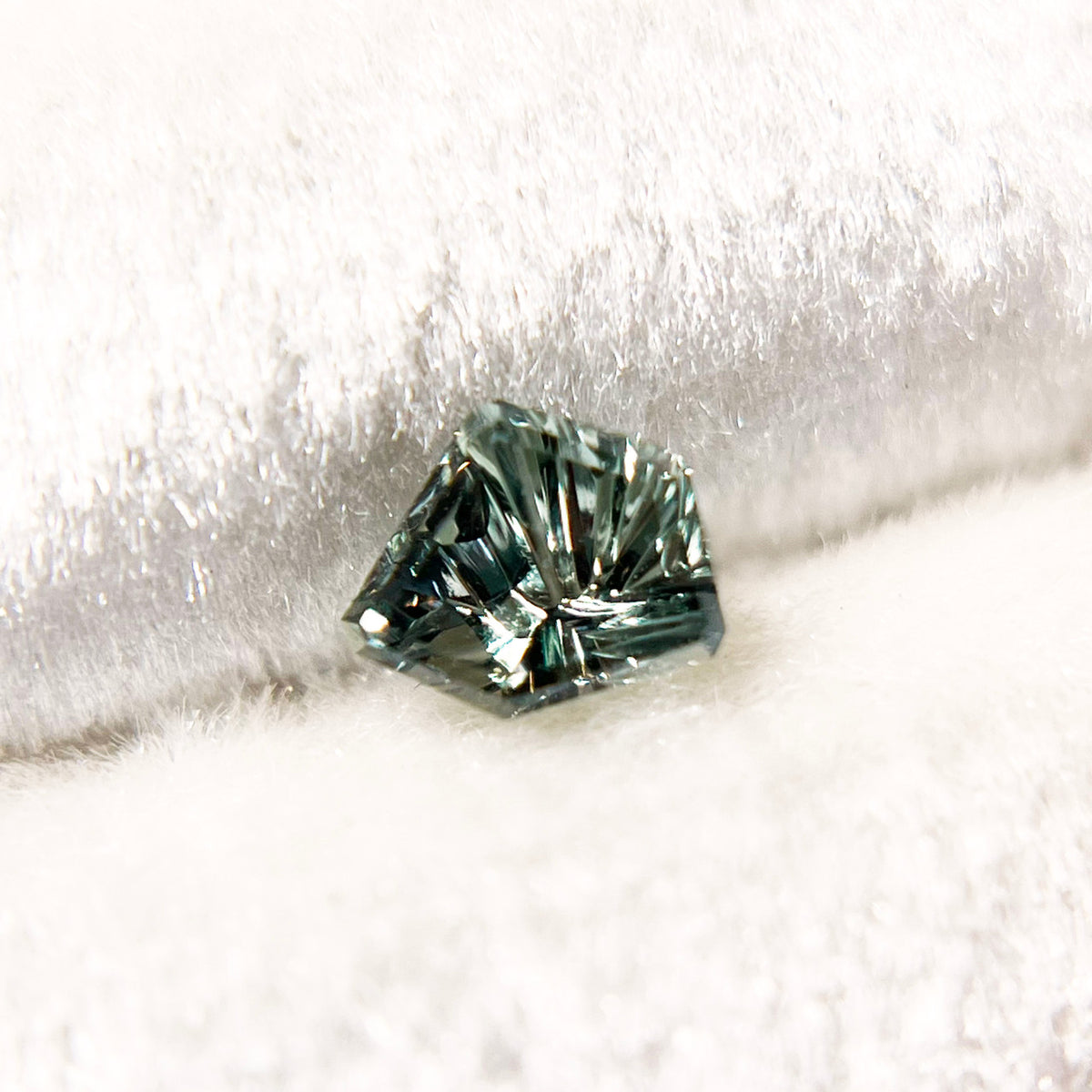 Teal Sapphire Freeform Dreamscape™ Cut by John Dyer