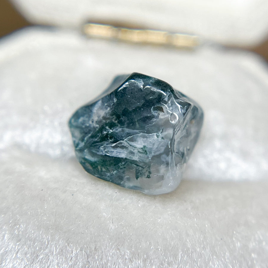 Forest Green Uncut Moss Agate