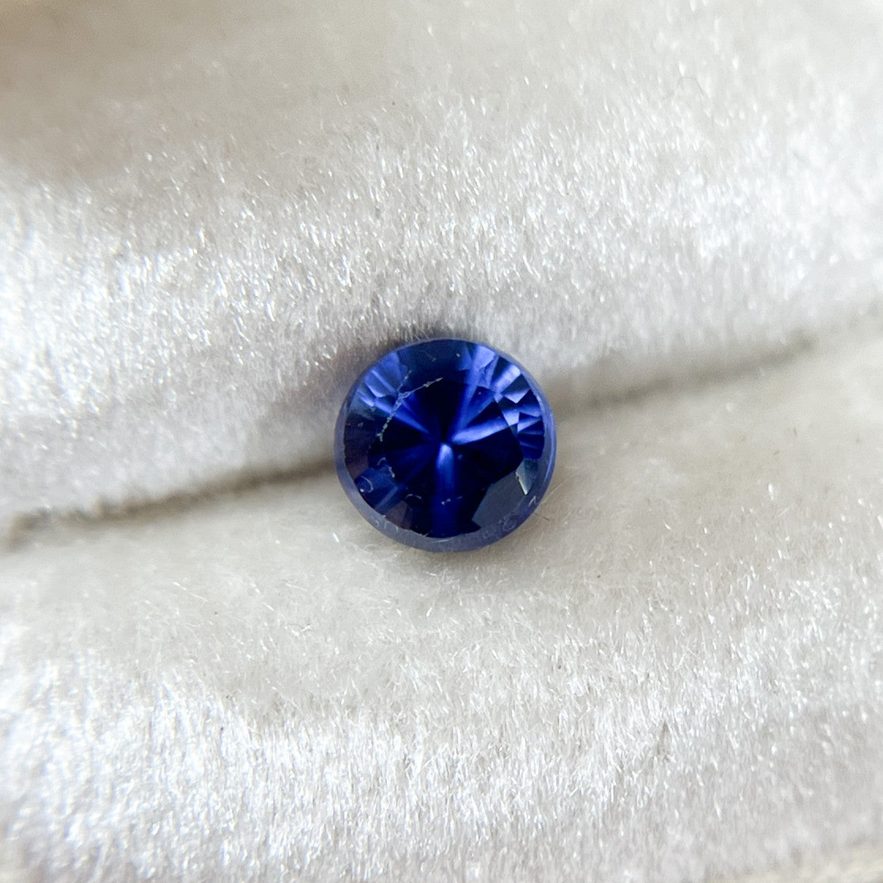 Lab Grown Violet Blue Sapphire