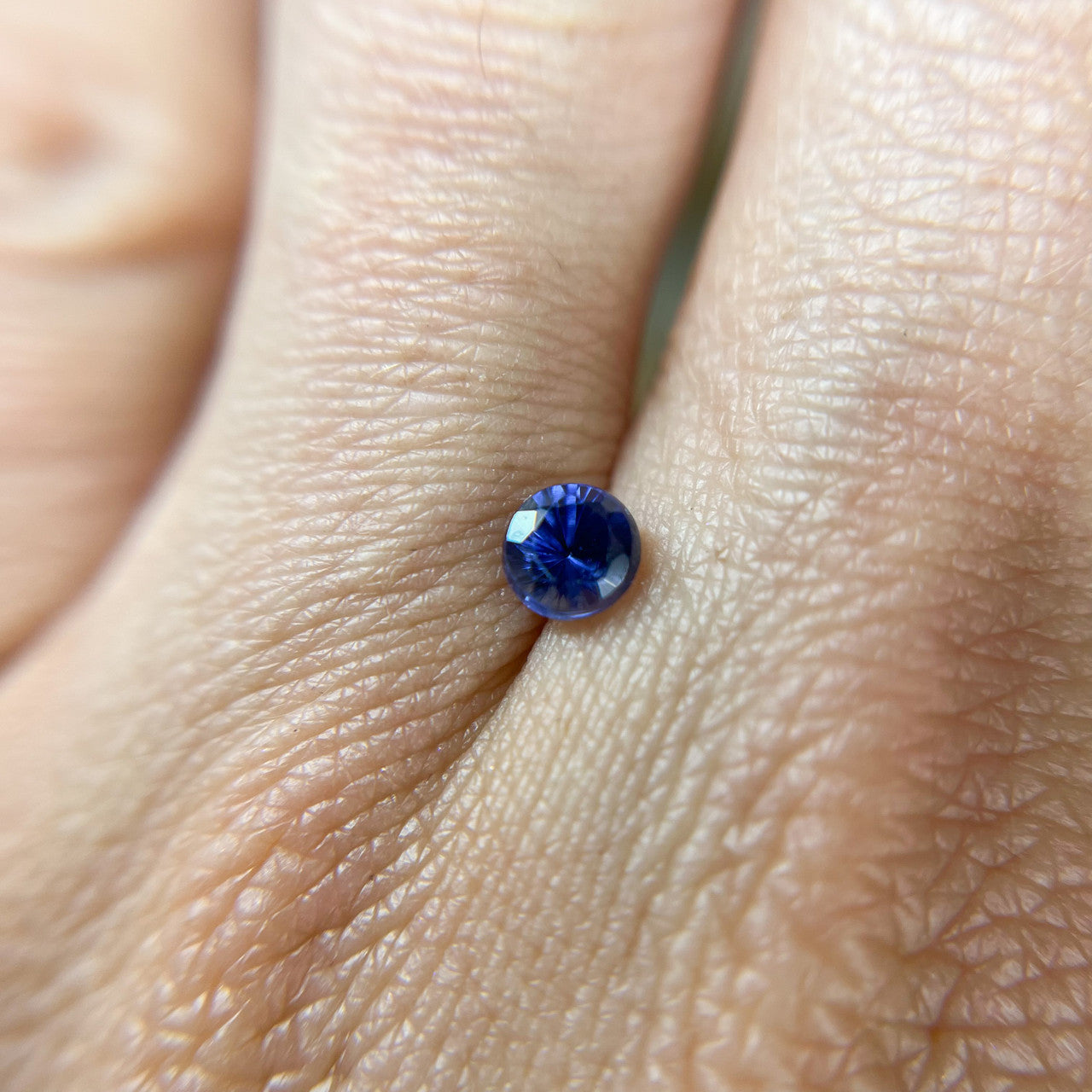 Lab Grown Violet Blue Sapphire