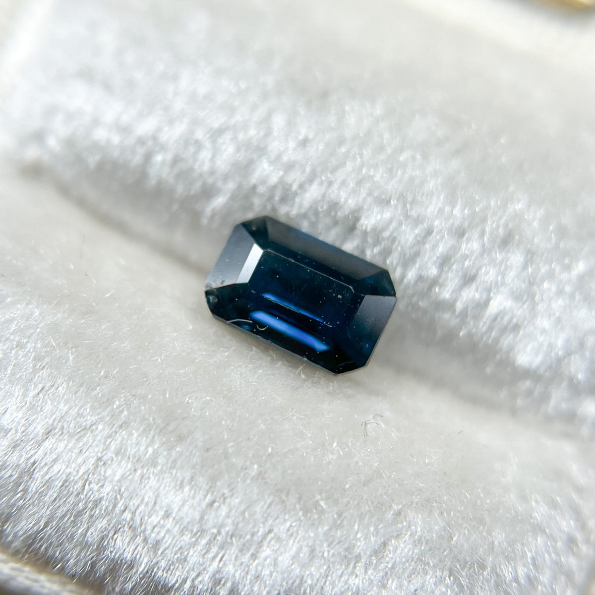 Emerald Cut Blue Sapphire