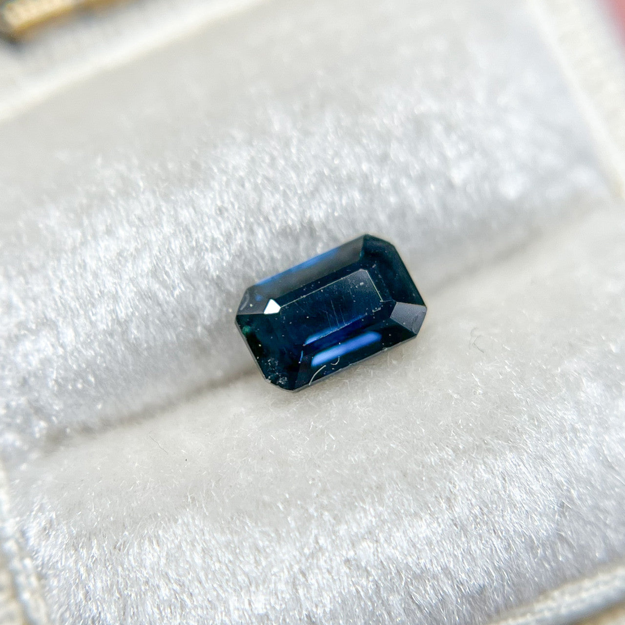 Emerald Cut Blue Sapphire