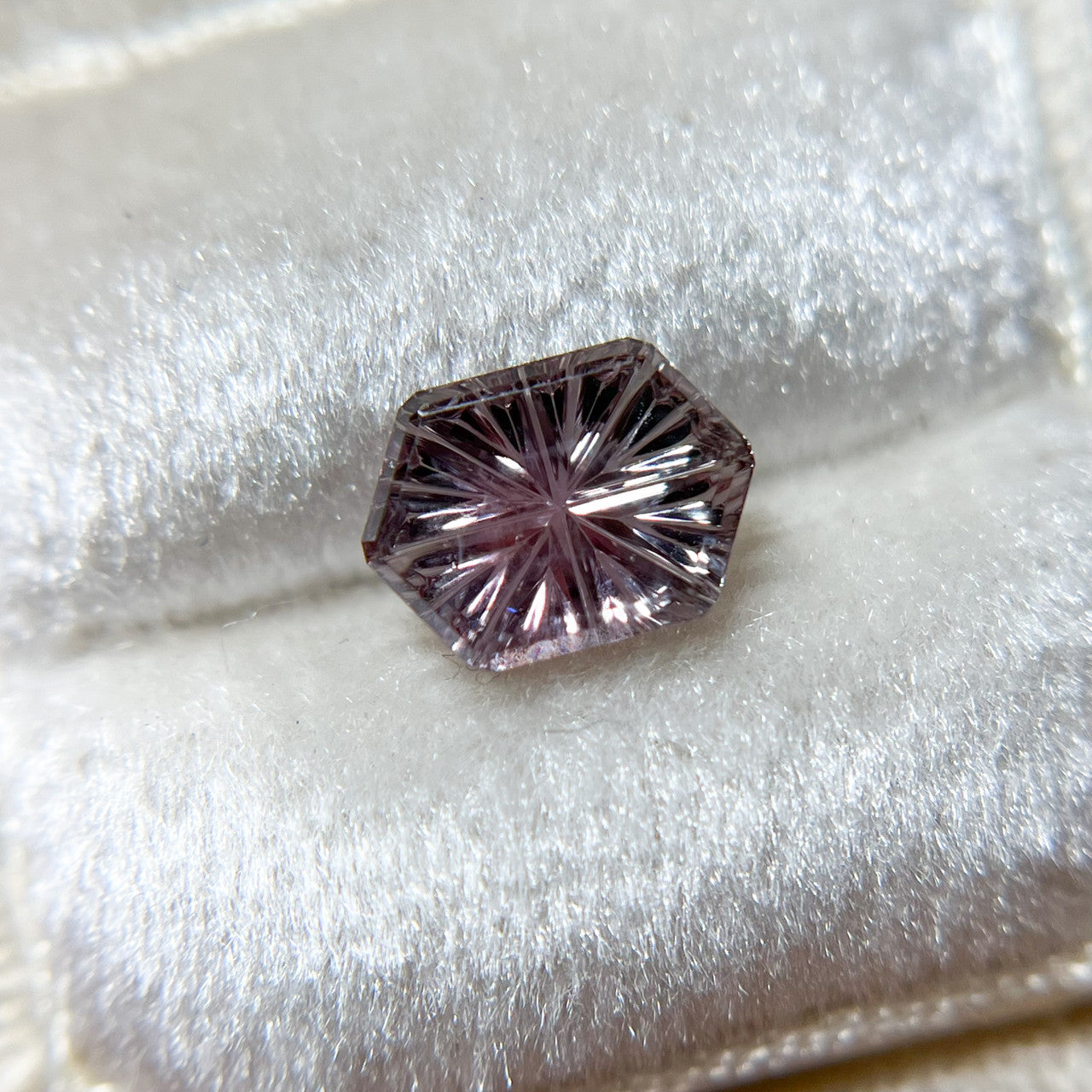 Parti Color Purple Montana Sapphire Hexagon Starbrite™ Cut by John Dyer