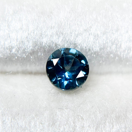 Round Denim Blue Montana Sapphire - 1173-2
