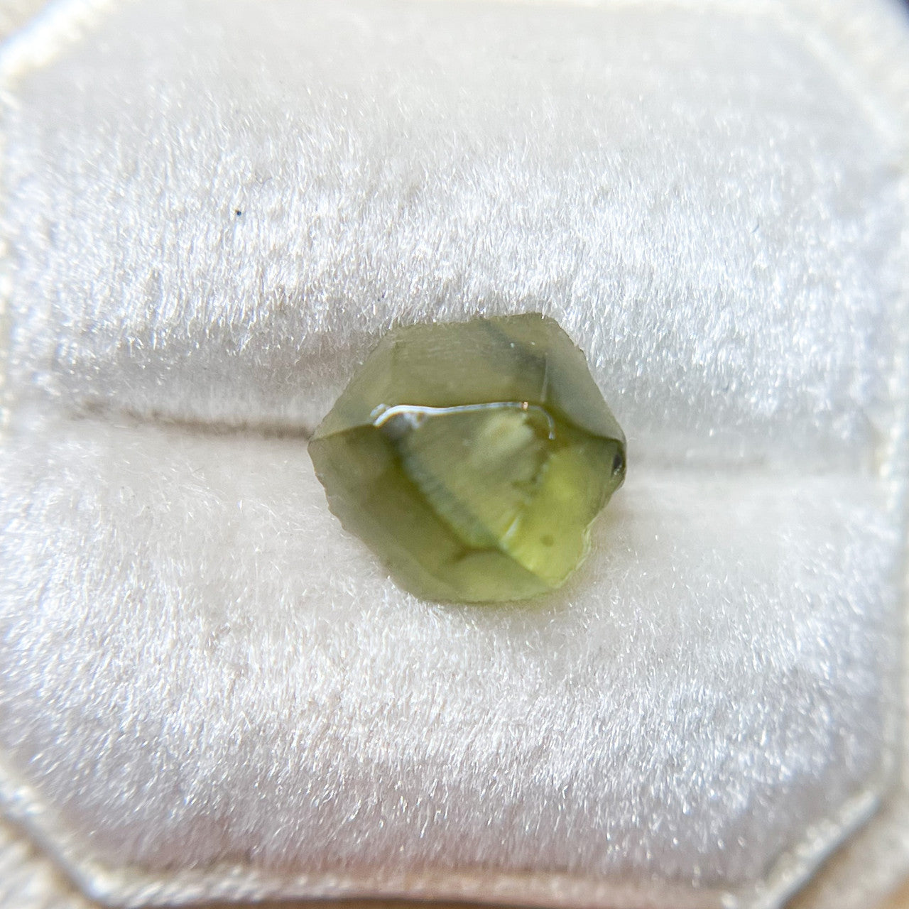 Organically Faceted Rough Australian Bright Green Sapphire